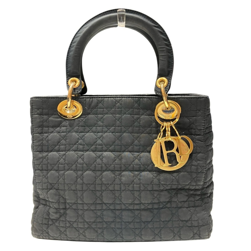 Christian Dior Dior Lady Cannage Nylon Handbag